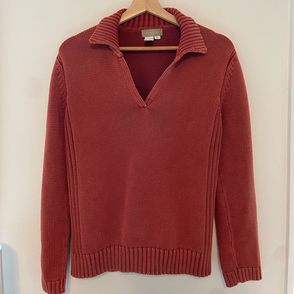 Burnt orange sweater